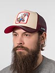 Бейсболка CAPSLAB арт. CL/SMK2/1/CAS/VIC2 Super Mario Mario (кремовый / бордовый)